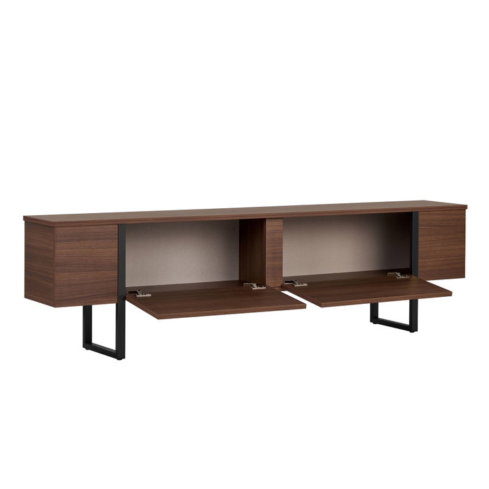 Nordure Soporte para TV Milano Nogal y Negro